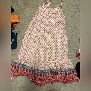 NWT beachlunchlounge Red and White Patterned dress